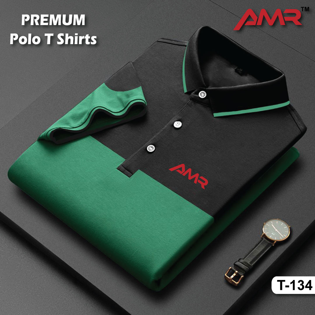 Multi Color Premium Quality AMR Brand Polo T-Shirt Cotton fabric Contest Color Men Polo Shirt T-134