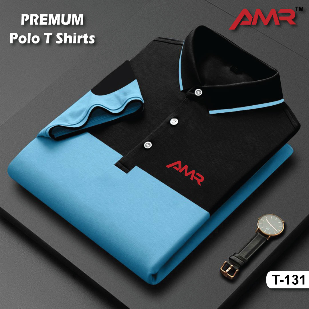 Multi Color Premium Quality AMR Brand Polo T-Shirt Cotton fabric Contest Color Men Polo Shirt T-131