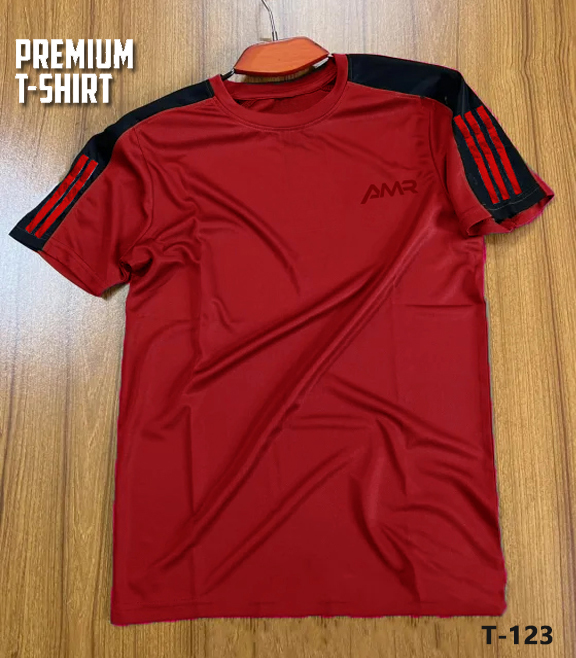 Premium Quality AMR Brand Mesh fabric Contest Color T-Shirt T-123