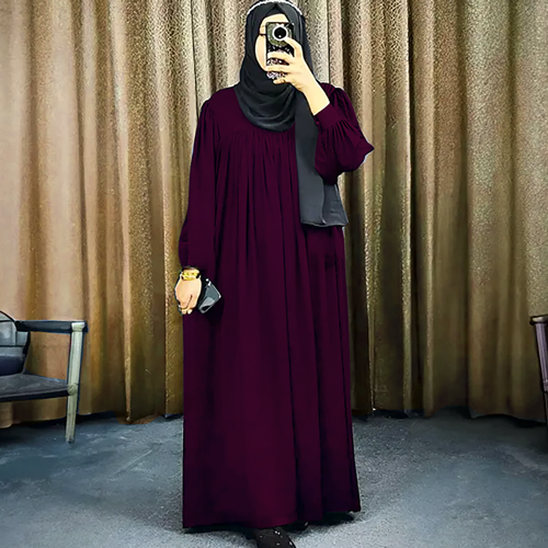 Regular Outerwear Borkha For Women Kuchi Body Design Outfit Pocket Borkha Abaya_B-632