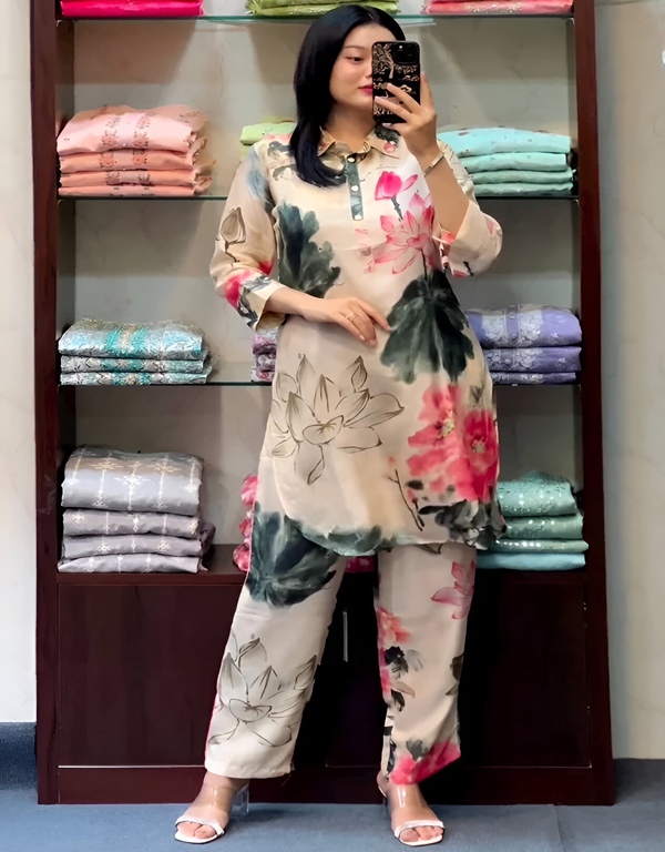 Floral Breeze Co-Ords Set Style comfort 1835